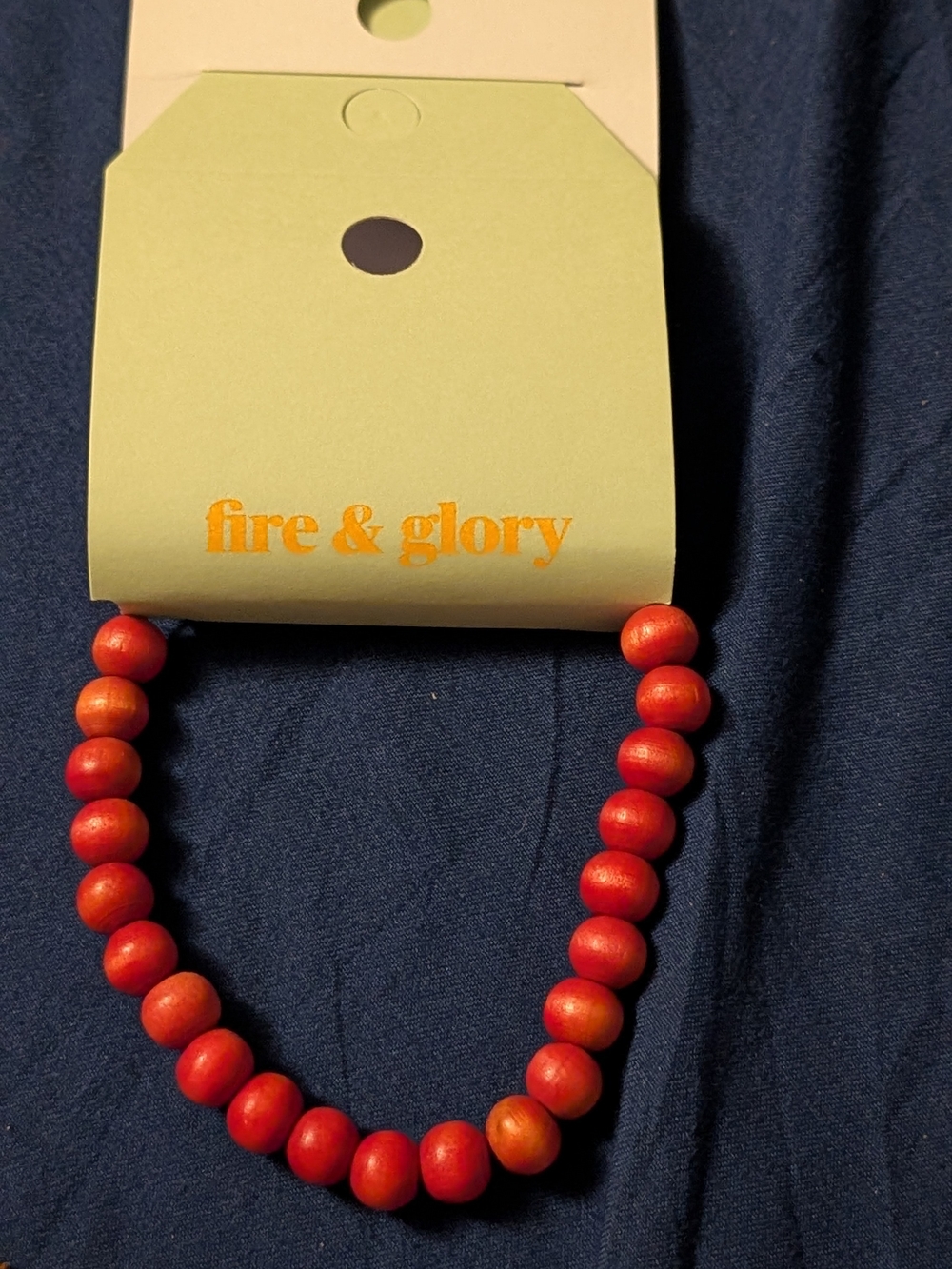 🦋 Red  Bead Bracelet